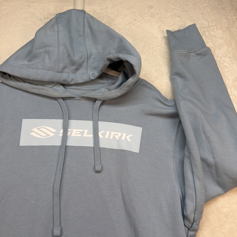 Selkirk‎ Hoodie Men's Medium Blue Pullover Sweatshirt Pickleball Athletic